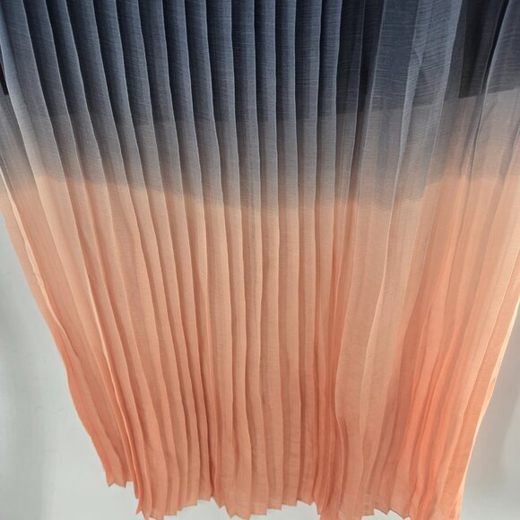 Cynthia Rowley Navy and Peach Maxi Skirt - Picture 3 of 9